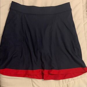Women's Navy and Red Skorts